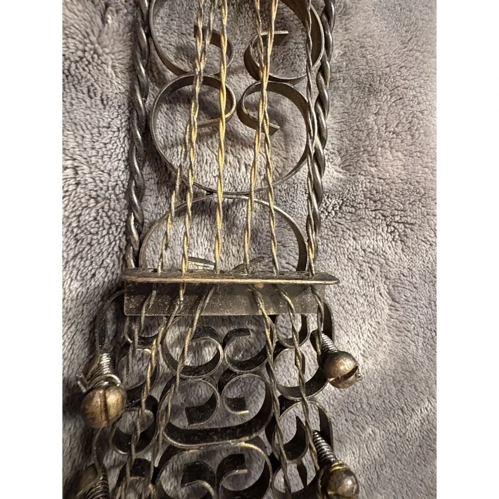 Vintage Mid-Century Wrought Iron Guitar Wall Art - 25